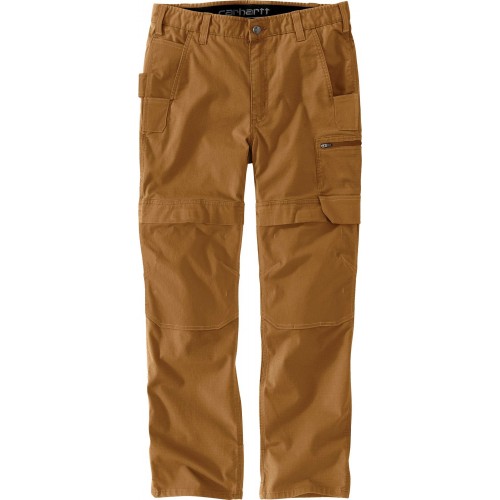 Relaxed Fit Double Front Utility Tech Pant